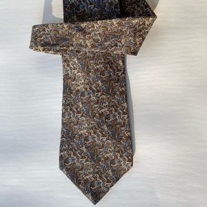 Zylos George Machado gray brown color tie